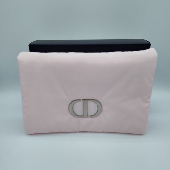 ✨ Dior Who? Dior YOU. Pink Puff Luxe Makeup Bag Pouch Only ✨ NEW IN BOX - Picture 1 of 6